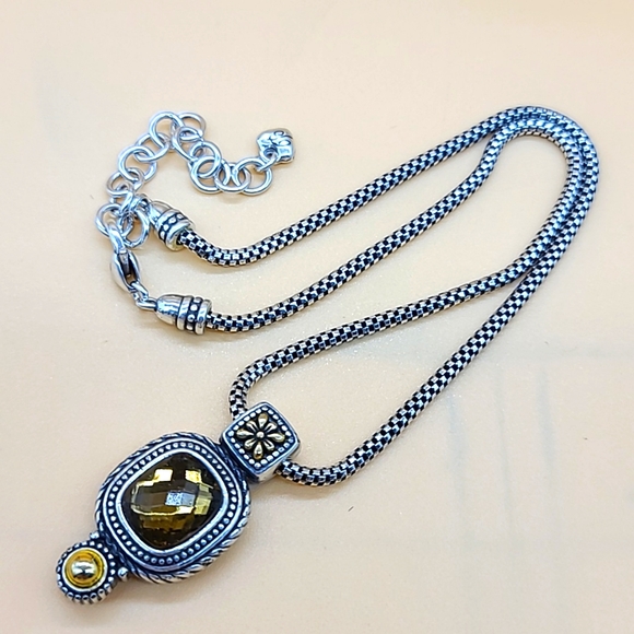 Brighton "CZARINA" Smokey Topaz Swarovski Solitaire in Victorian Revival Setting - Picture 4 of 15